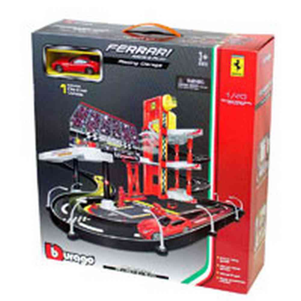 BURAGO FERRARI 1 43 R&P RACING GARAGE, INCL. 1 CAR 