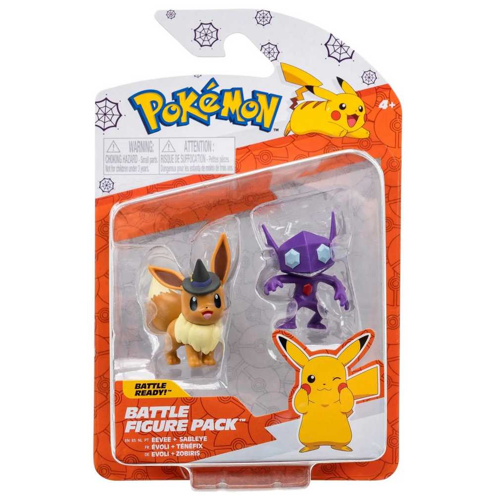 PKM: POKEMON FIGURICA BATTLE FIGURE 2PK - HALLOWEEN EEVEE AND SABLEYE W1 