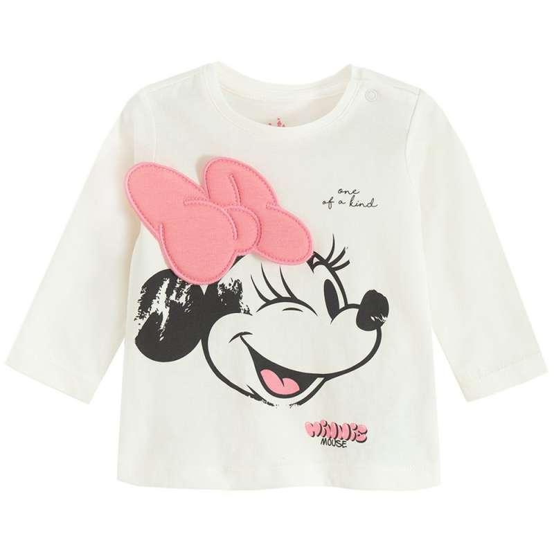 COOL CLUB MINNIE MOUSE MAJICA DUG RUKAV CREAMY 